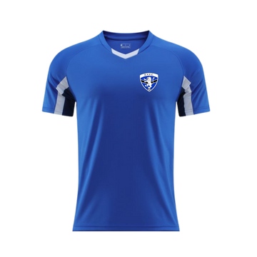 DYFC - Blue Training Top White Trim.
