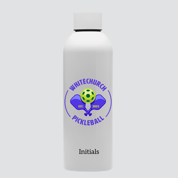White Church 800ml Metal Waterbottle