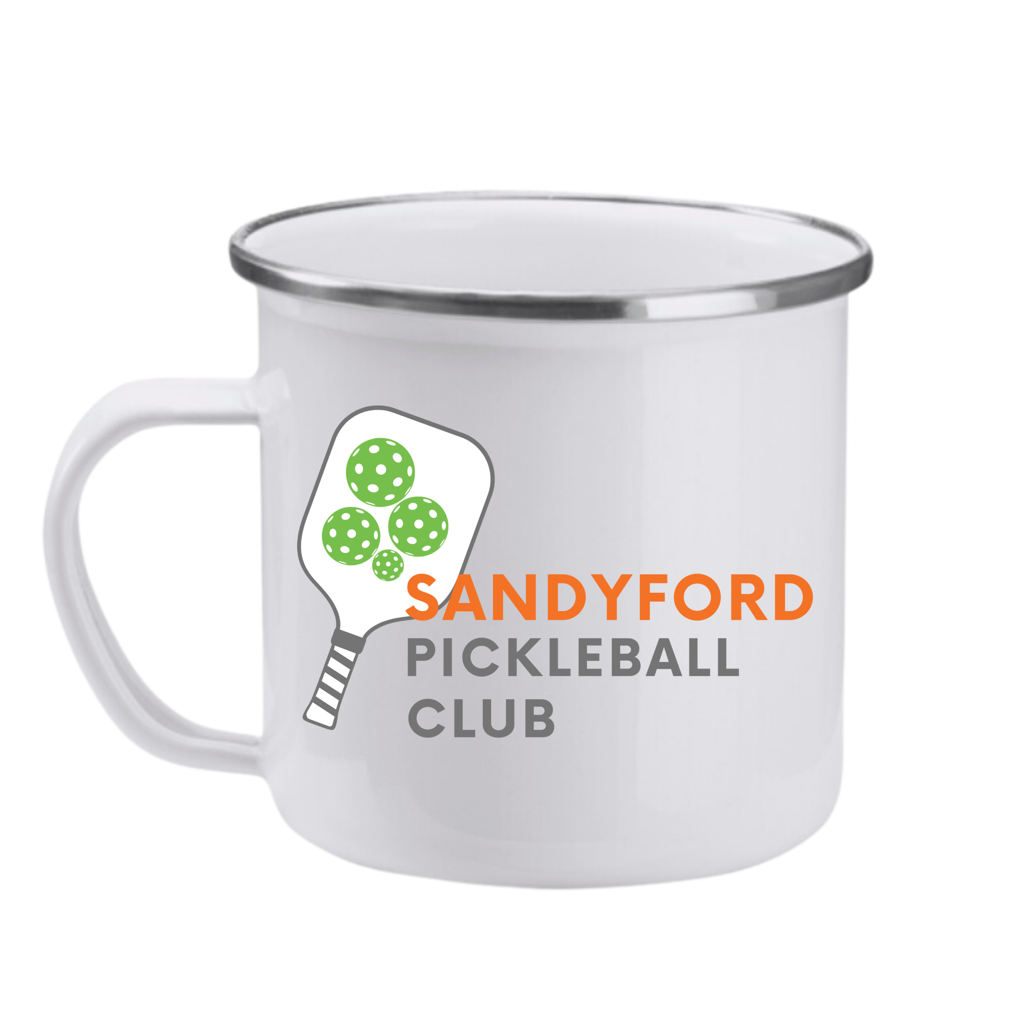 Sandyford Pickleball Enamel Camp Mug
