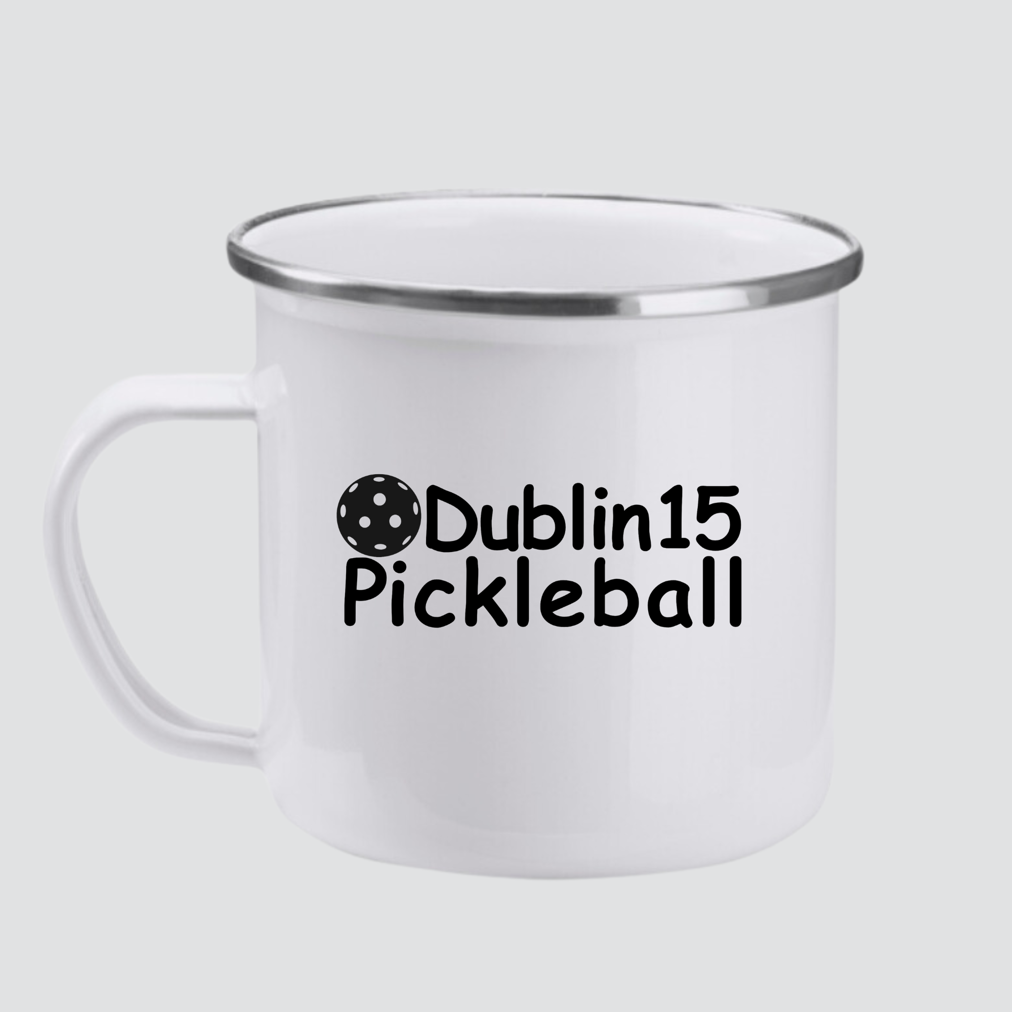 Dublin 15 Pickleball Enamel Camp Mug