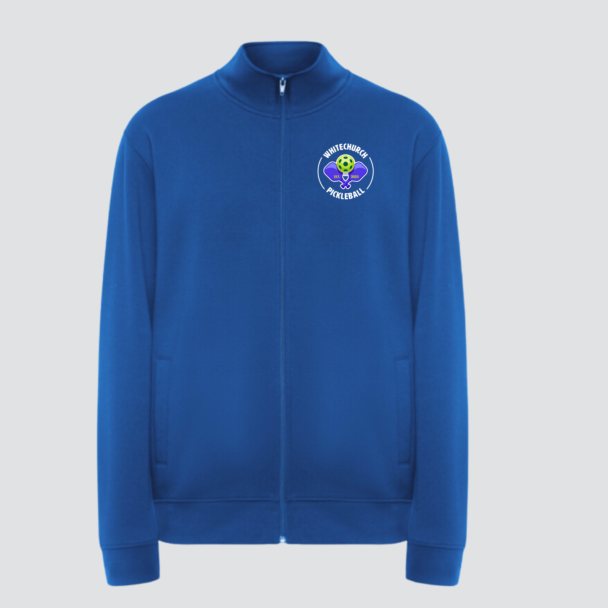 White Church Pickleball Zipped Track Top