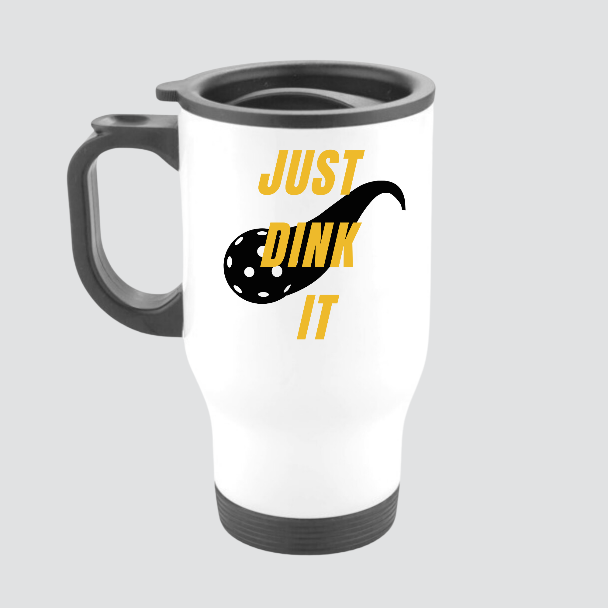 Pickleball Travel Mug White
