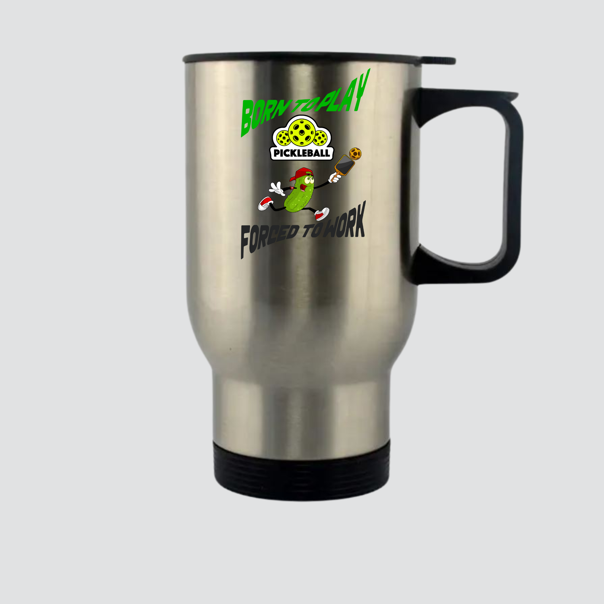 Pickleball Travel Mug White