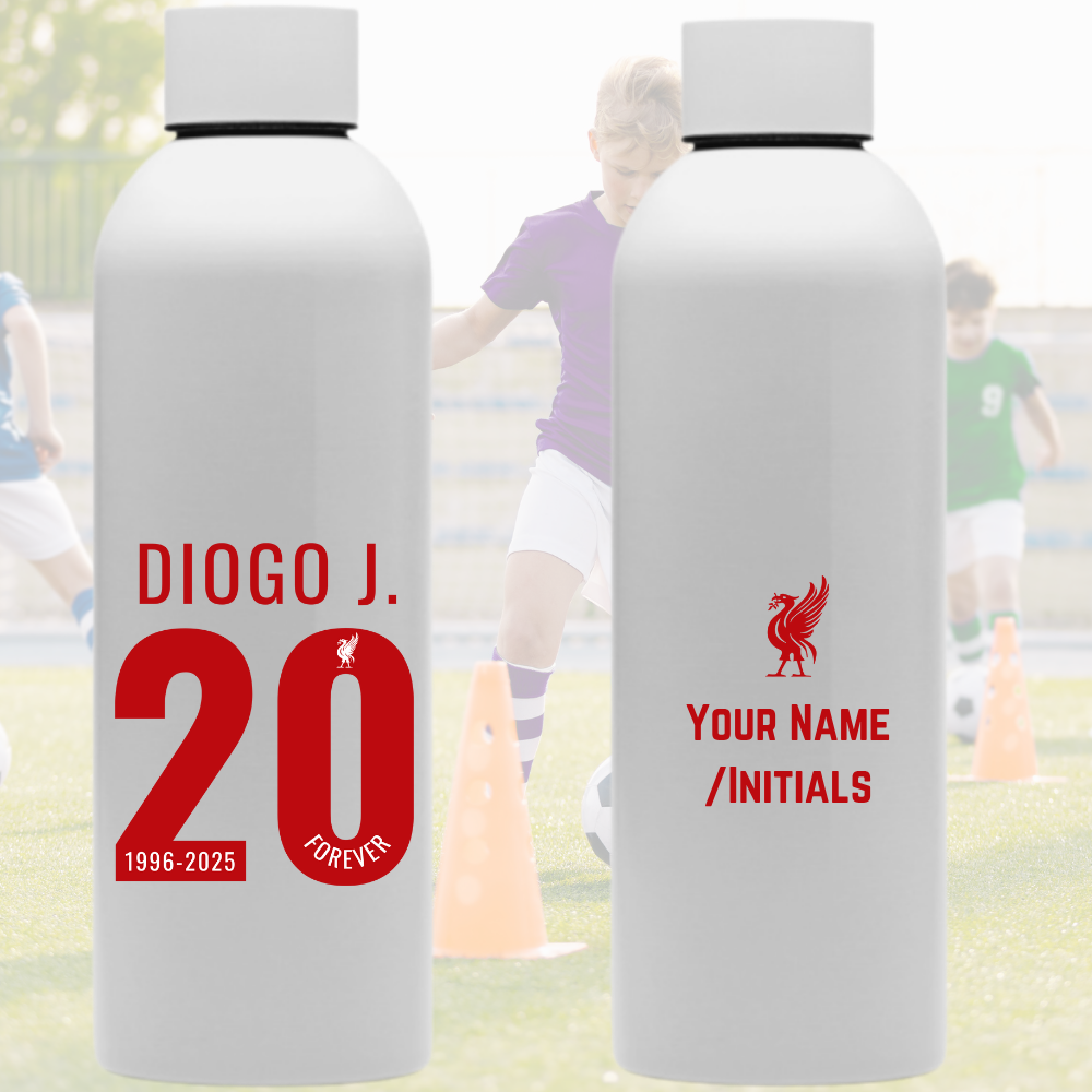 Forever 20 Diogo J Personalised 800ml Metal Waterbottle