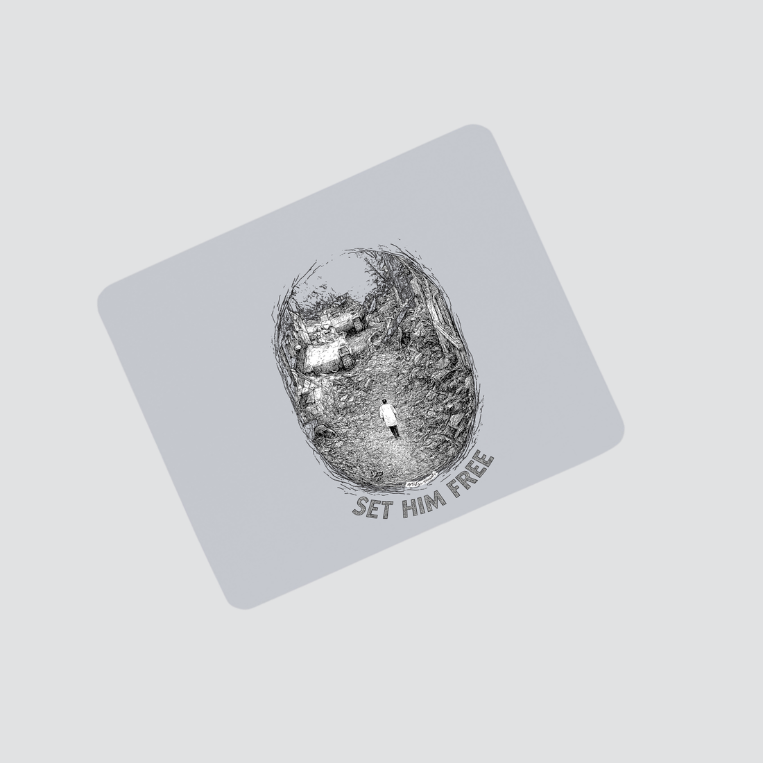 SET HIM FREE MOUSE MAT