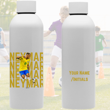 Neymar Jnr Personalised 800ml Metal Waterbottle.