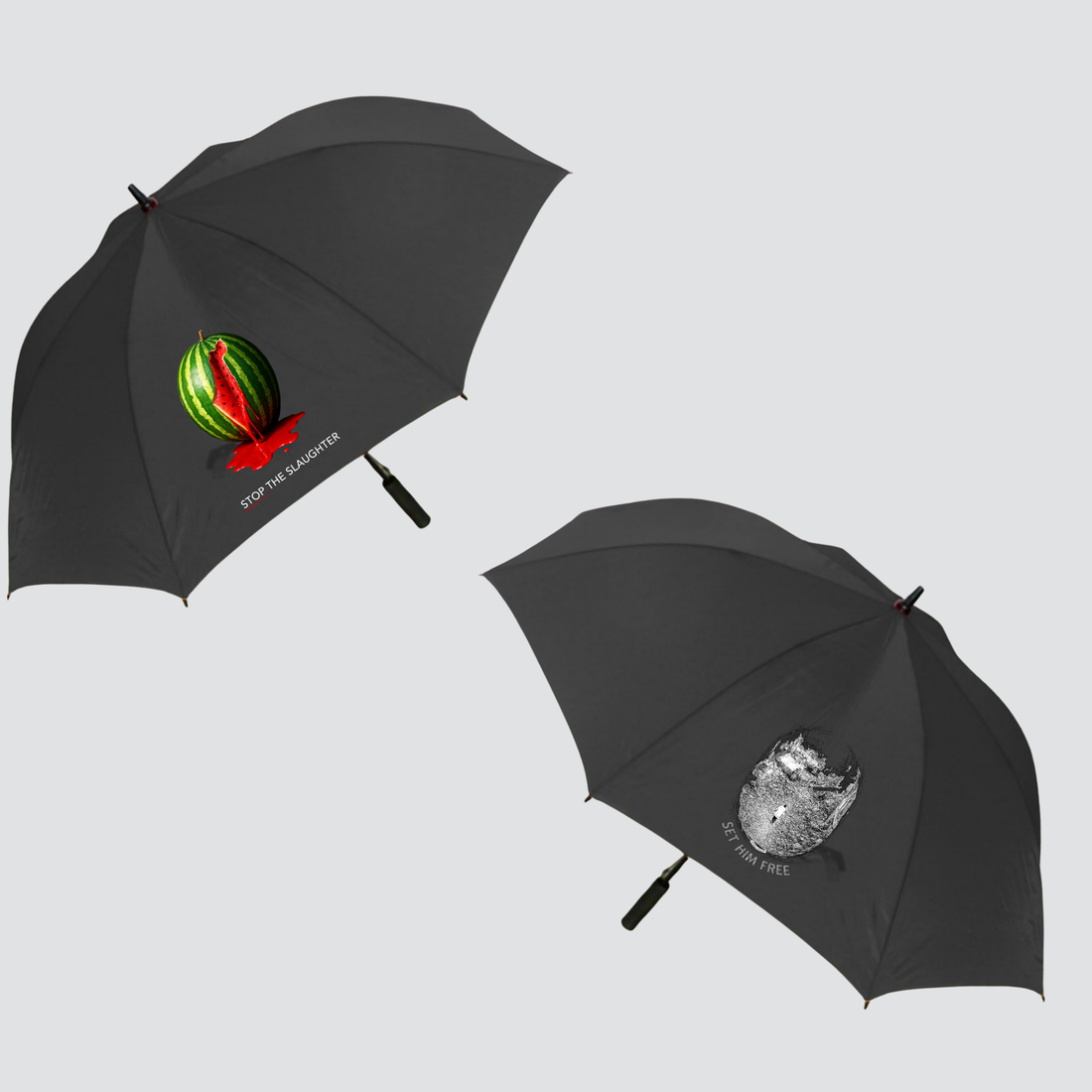 STOP THE SLAUGHTER/ Set Him Free Golf Umbrella