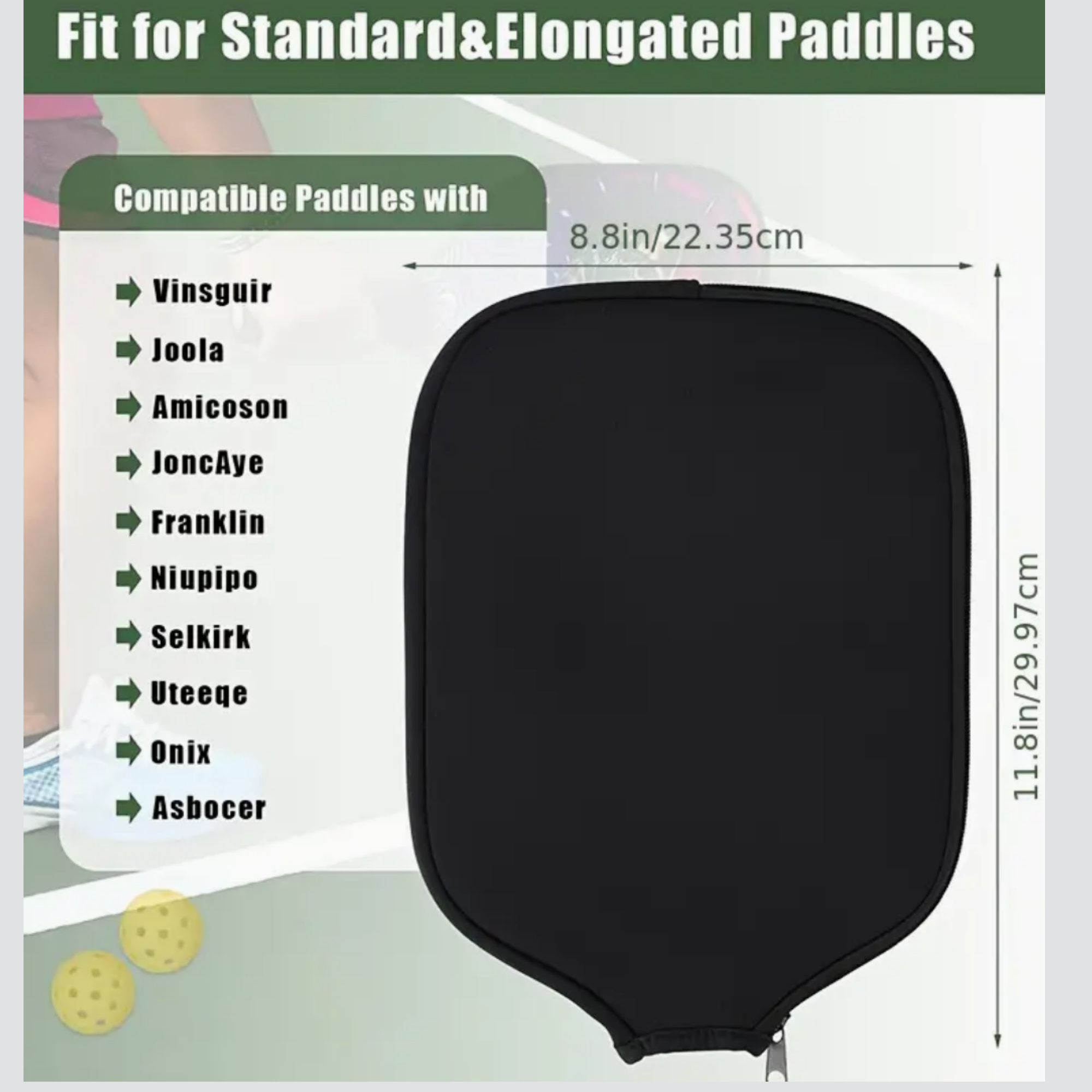 Rebel Pickleball Paddle Cover- includes personalisation