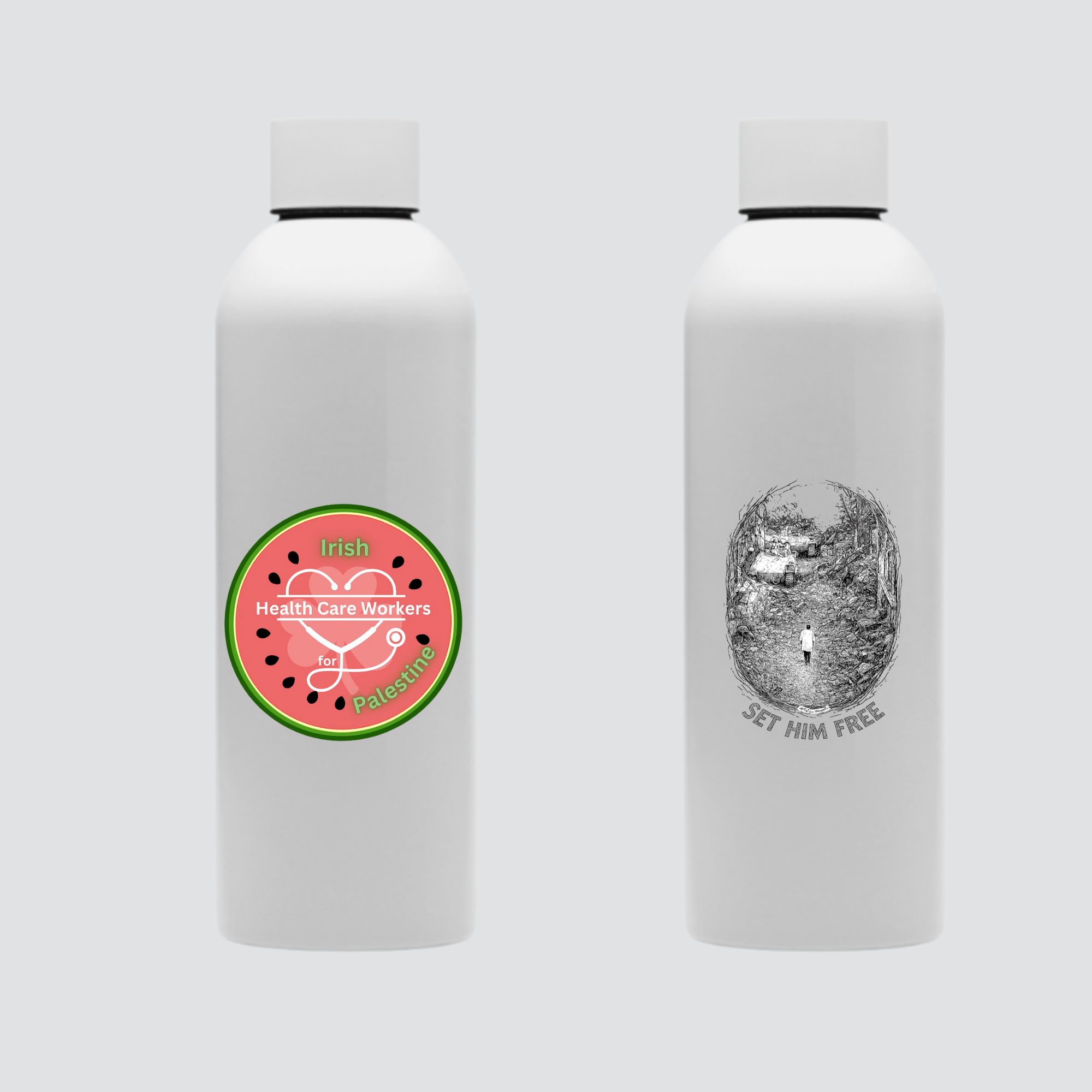 IHCW 4 Palestine 800ml Stainless Steel Waterbottle