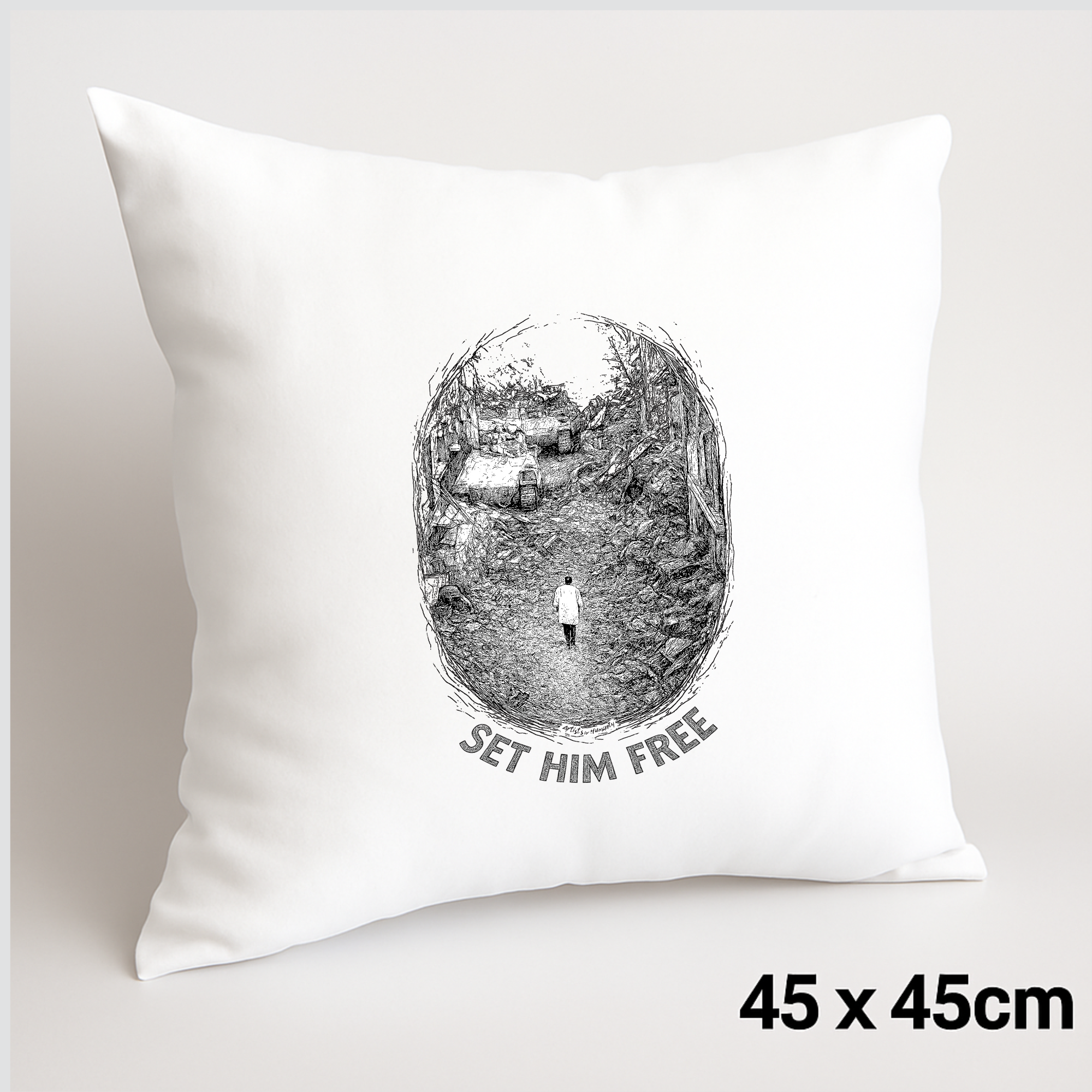 SET HIM FREE CUSHION COVER